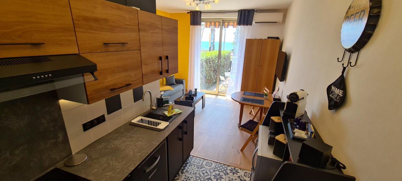 Studio De La Plage - Mer, Terrasse Et Garage Cagnes-sur-Mer Exterior foto